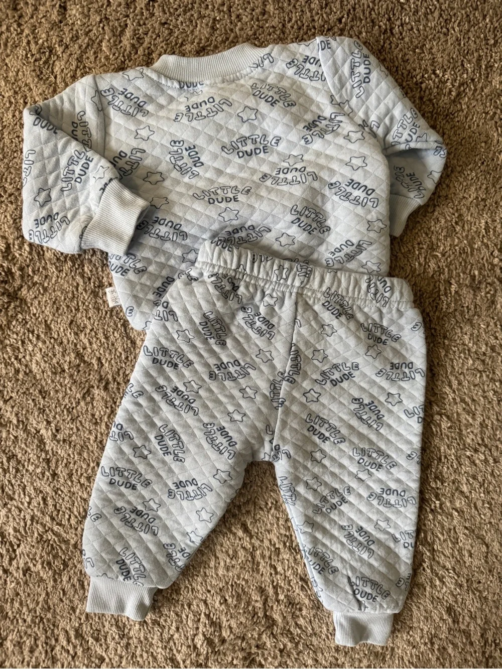 Little Dude Quilted Pajama Set